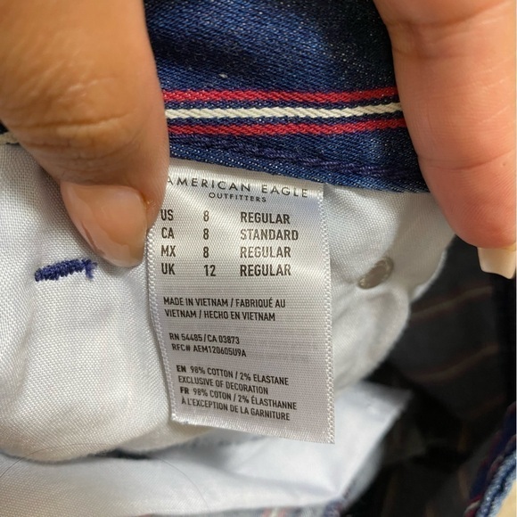 AMERICAN Eagle Outfitters Super Stretch Stripe Skirt Women’s 8 - Picture 7 of 8